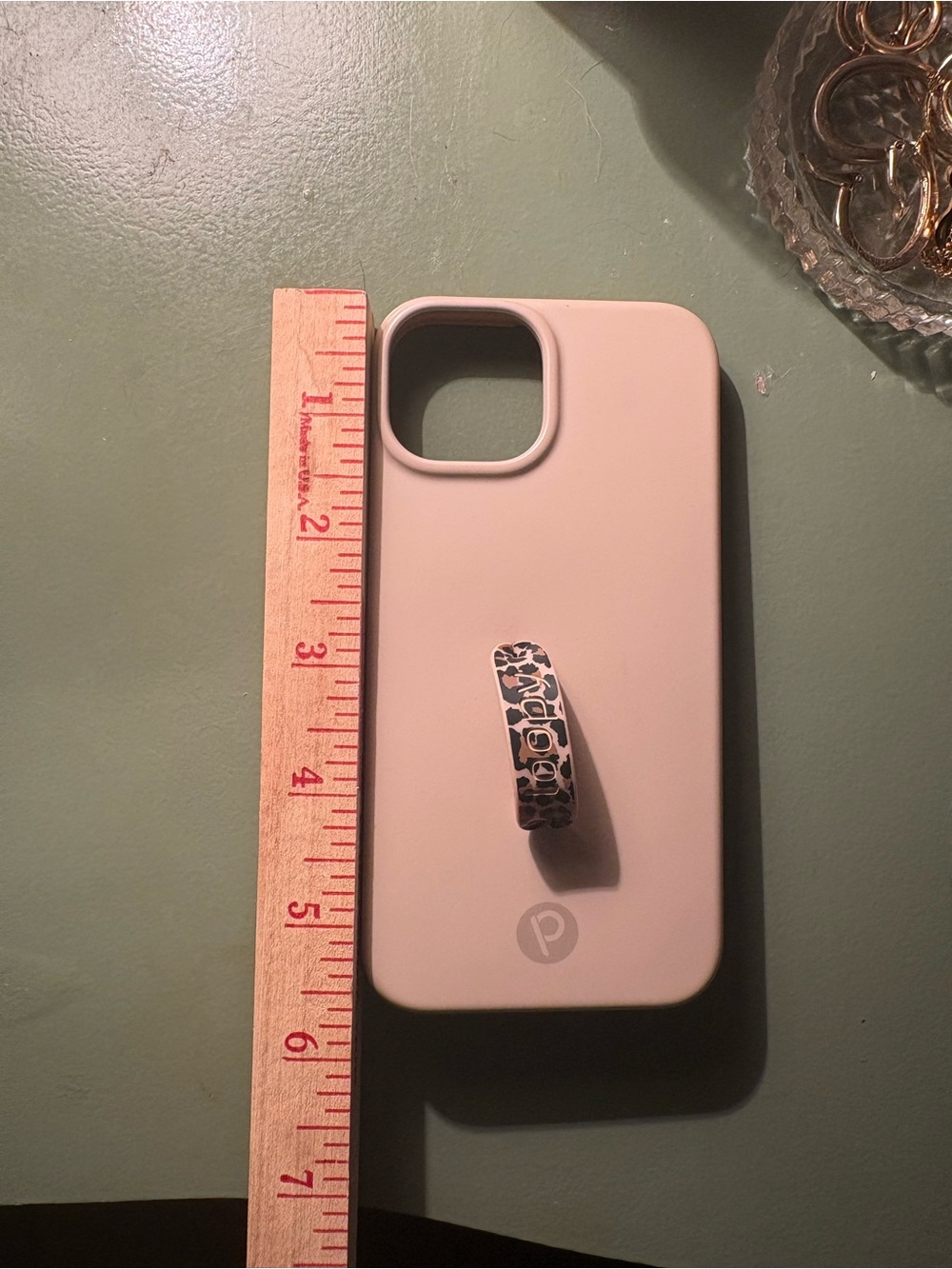 Loopy Light Tan Beige Phone Case w/ Leopard Loop